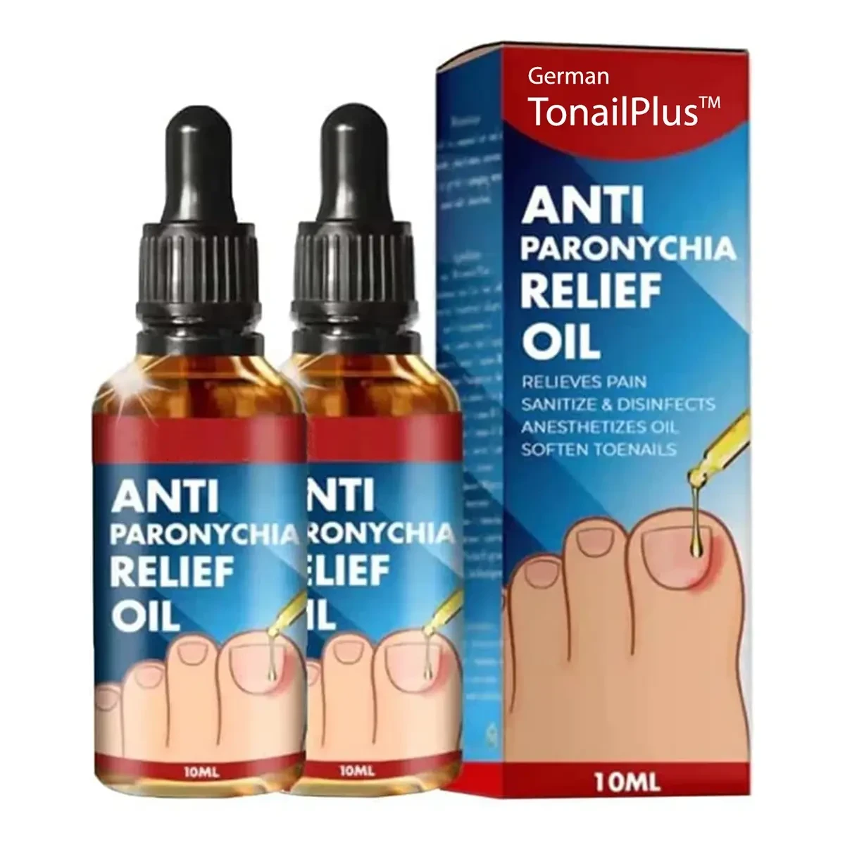 ২ পিছ (ফুল কোর্স) নখ রিপেয়ার অয়েল - টো-নেইল প্লাস